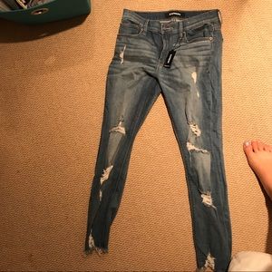 Express ripped jeans